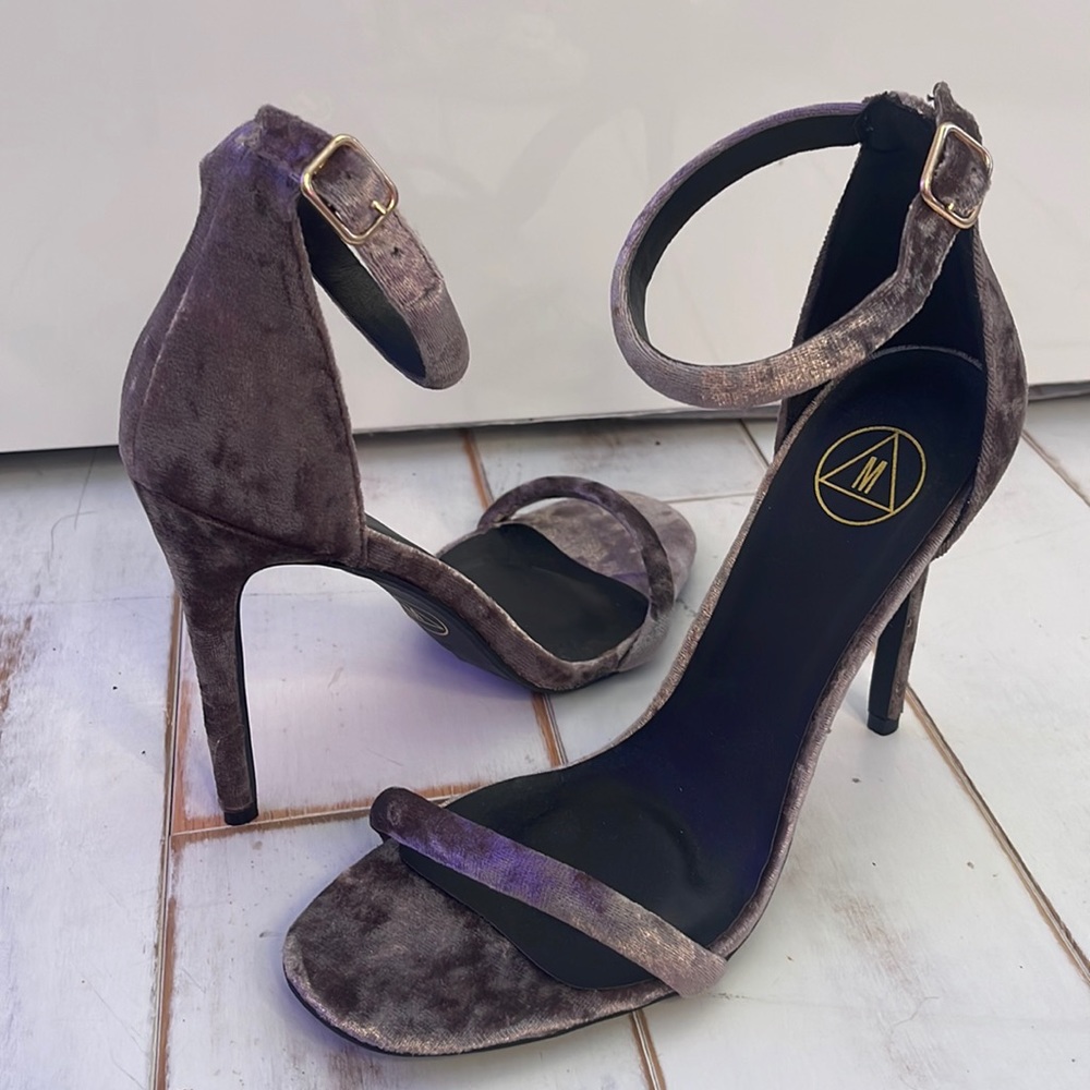 Purple Suede Heels